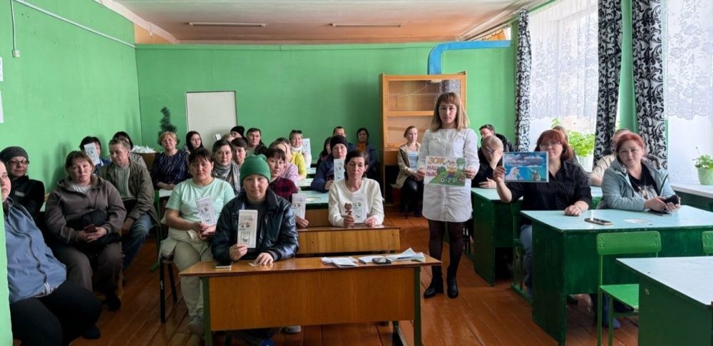 В д. Новоакбулатово прошло общешкольное собрание, на котором выступила фельдшер Калиева Алена Вениаминовна